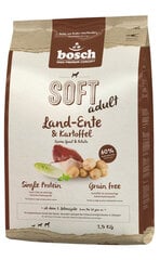 Bosch Plus HPC Soft+ Farm Duck bez graudaugiem (viens proteīns), 2,5 kg cena un informācija | Sausā barība suņiem | 220.lv