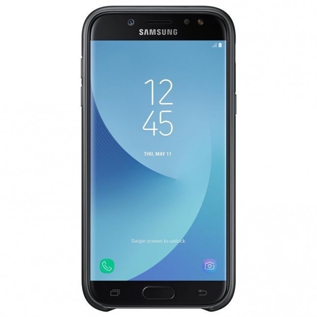 Samsung EF-PJ530CBEG Oriģināls Dual layer īpaši plāns aizmugures maks-apvalks priekš J530 Galaxy J5 (2017) Melns cena un informācija | Telefonu vāciņi, maciņi | 220.lv