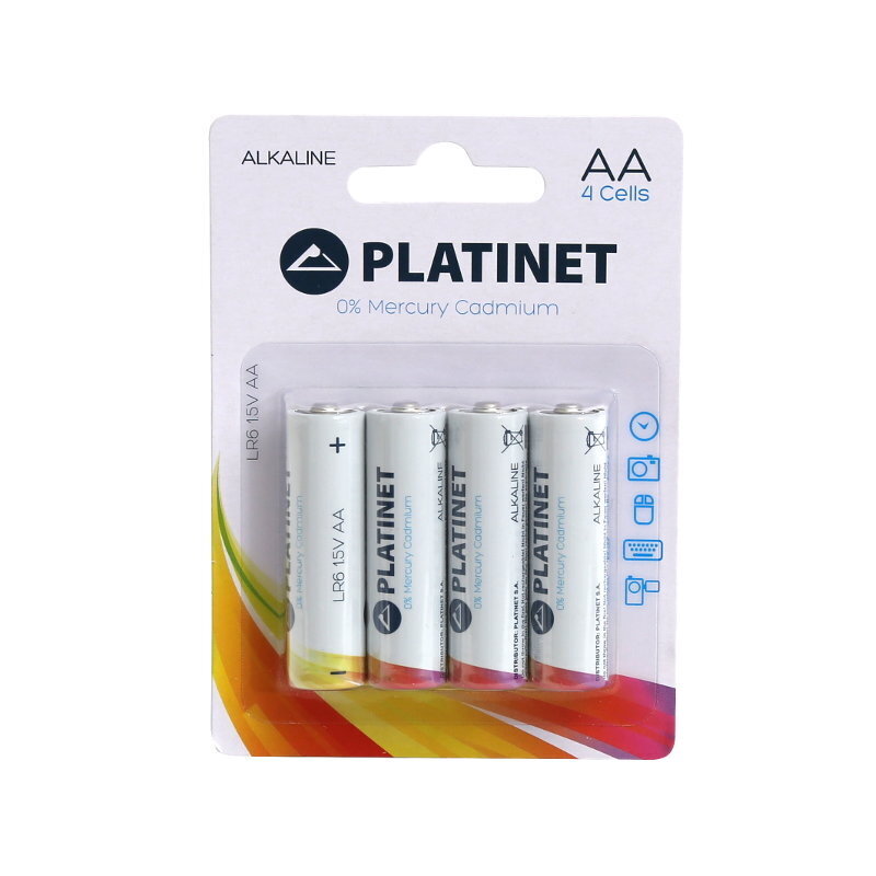 Platinet ALKALINE PRO baterijas LR6/AA, 4 gab. цена и информация | Baterijas | 220.lv