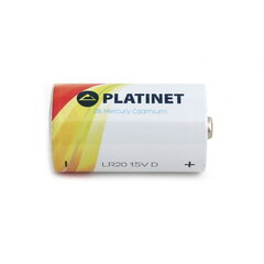 Platinet D 2 LR20 1.5V Alkaline MN1300 Baterijas (2gab.) (EU Blister) cena un informācija | Baterijas | 220.lv