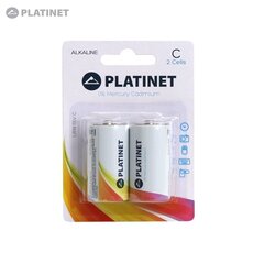 Platinet С 1.5V 2xLR14 Alkaline batteries цена и информация | Батарейки | 220.lv