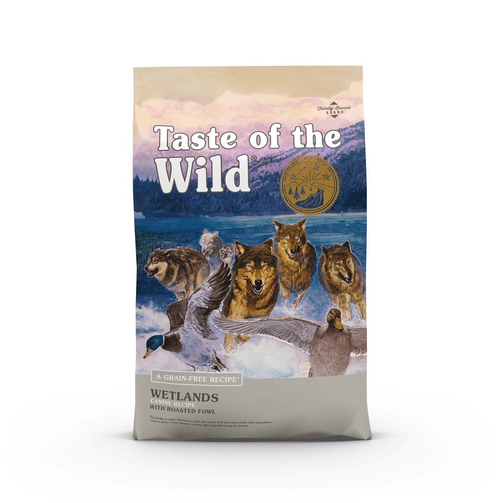 Taste of the Wild "Wetlands" sausā barība suņiem ar pīles gaļu, 2kg cena un informācija | Sausā barība suņiem | 220.lv