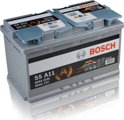 Аккумулятор Bosch AGM 80Ah 800a S5A11 цена и информация | Аккумуляторы | 220.lv