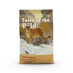 Taste of the Wild Feline Canyon River ar foreli un kūpinātu lasi, 2 kg cena un informācija | Sausā barība kaķiem | 220.lv