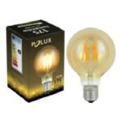 LED лампочка Vintage Polux Glob E27 3,7W 175лм цена и информация | Лампочки | 220.lv