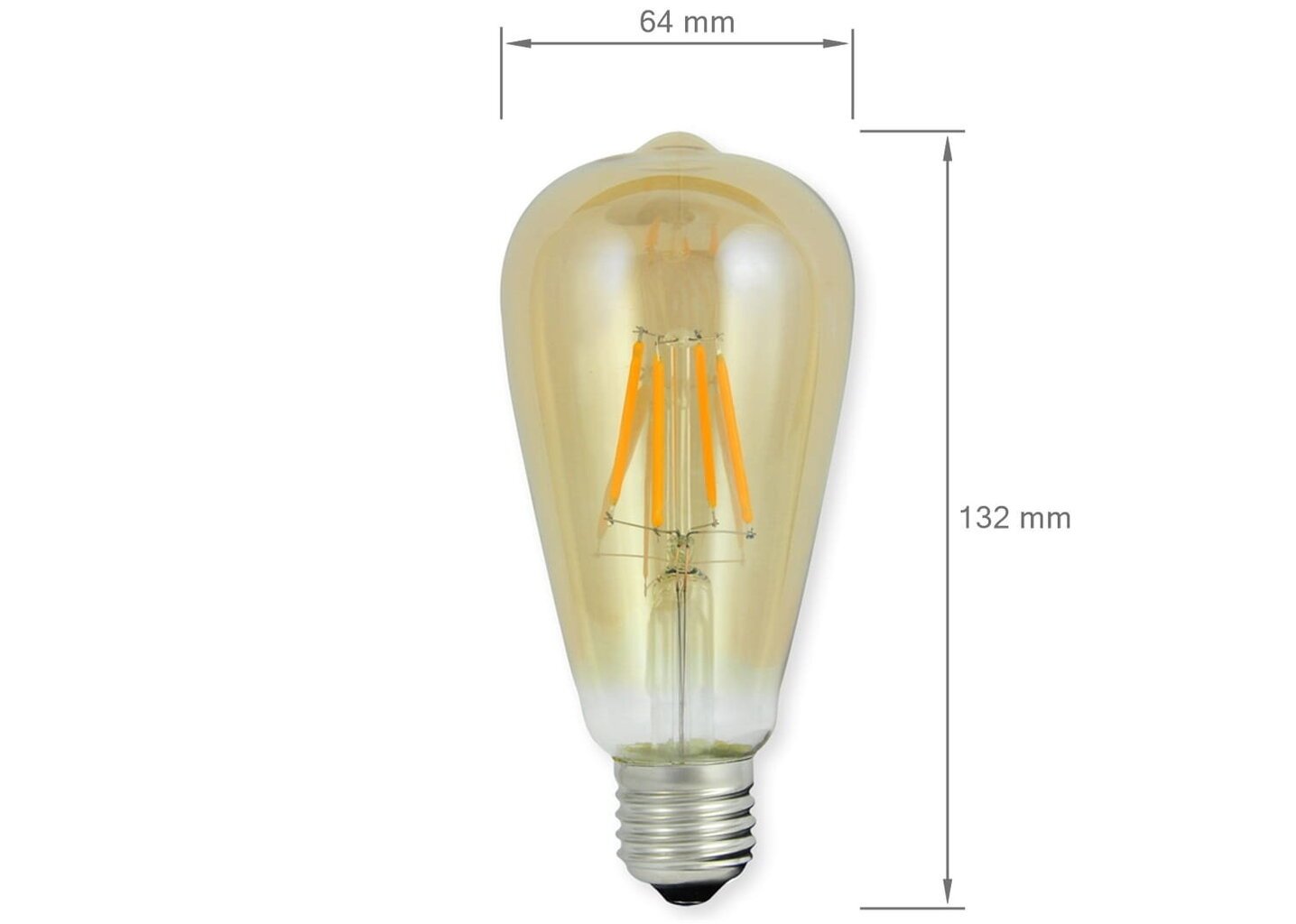 LED spuldze Vintage Polux E27 3,7W 175lm цена и информация | Spuldzes | 220.lv