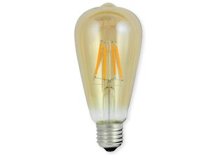 LED spuldze E27 4W ST64 Filament Retro Amber - Silti balta cena un informācija | Spuldzes | 220.lv