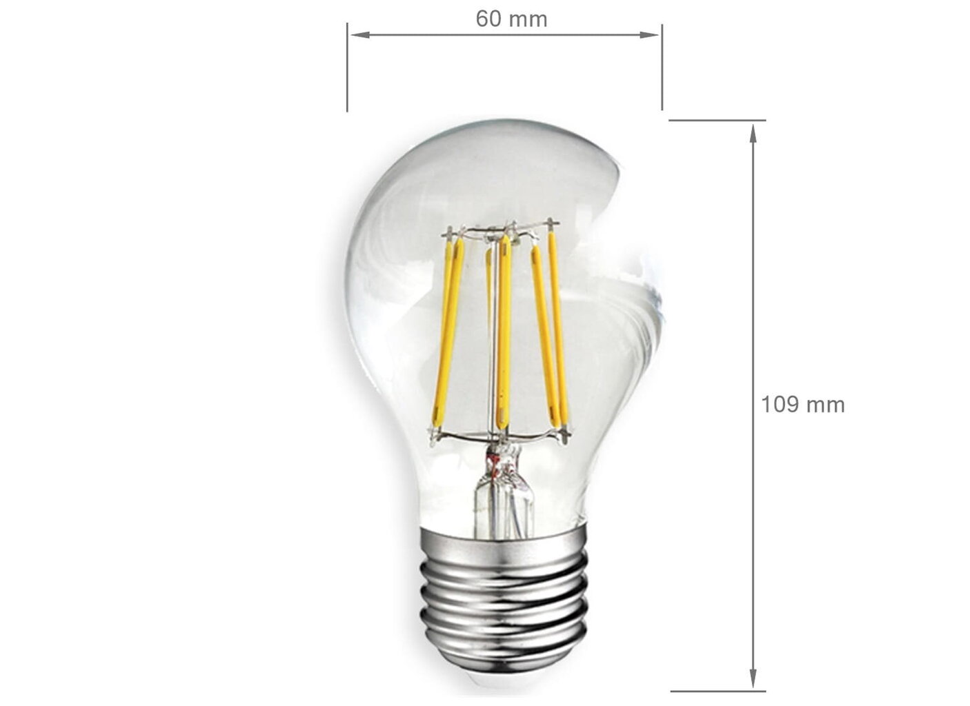 LED spuldze, E27 ,7,5W ar vītni, silti balta цена и информация | Spuldzes | 220.lv