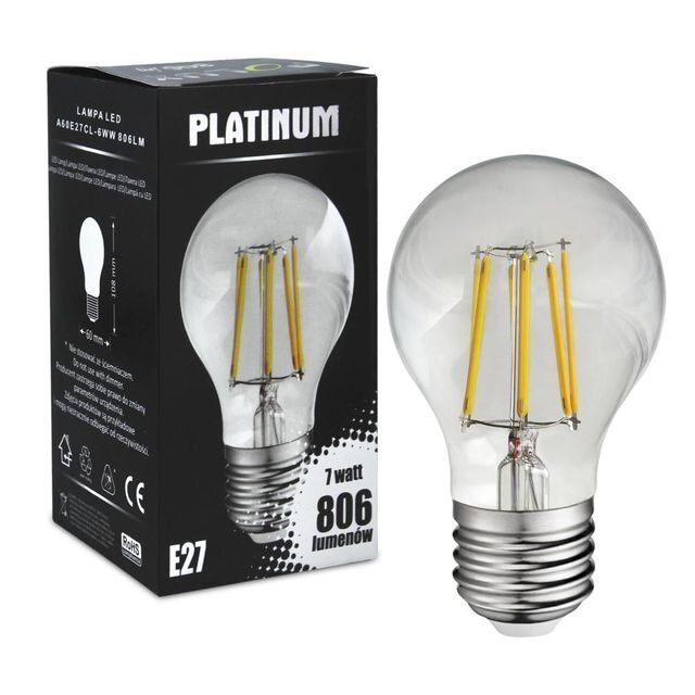 LED spuldze, E27 ,7,5W ar vītni, silti balta цена и информация | Spuldzes | 220.lv