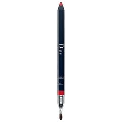 Lūpu kontūras zīmulis Dior Contour Lip Liner Pencil, 1.2g, 999 Rouge Dior cena un informācija | Lūpu krāsas, balzāmi, spīdumi, vazelīns | 220.lv