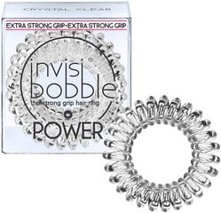 Invisibobble Power Hair Ring matu gumija 3, Crystal Clear цена и информация | Набор аксессуаров для волос | 220.lv