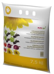 Baltic Agro superfosfāta granulas, 7,5 kg cena un informācija | Beramie mēslošanas līdzekļi | 220.lv