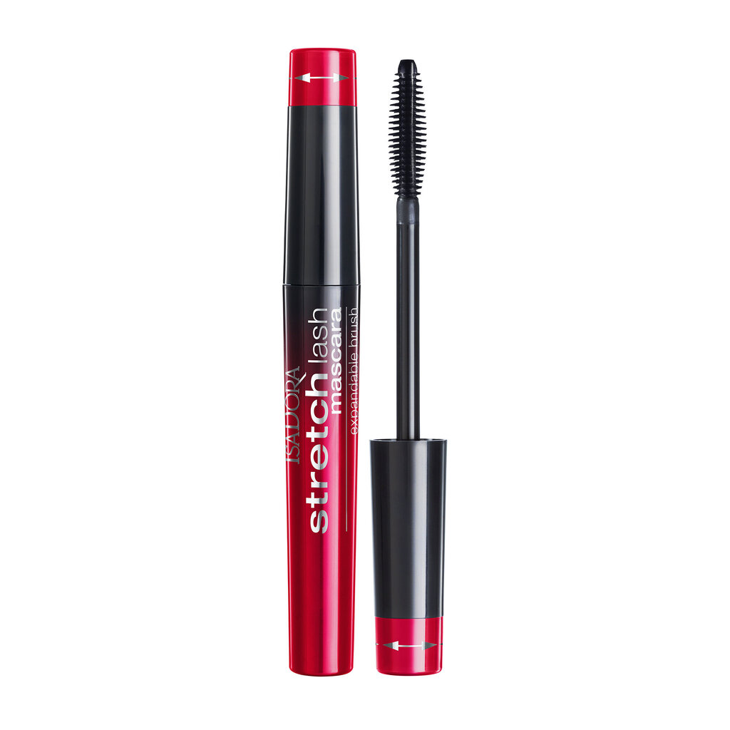 Skropstu tuša IsaDora Stretch Lash, Black, 9 ml cena un informācija | Acu ēnas, skropstu tušas, zīmuļi, serumi | 220.lv