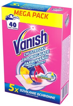 Vanish salvetes Color Protect, 20 gab. cena un informācija | Veļas mazgāšanas līdzekļi | 220.lv