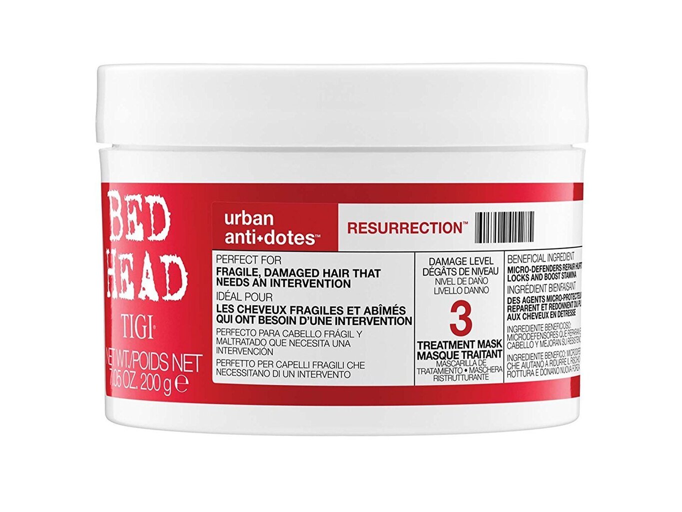 Atjaunojoša matu maska Tigi Bed Head Urban Antidotes Resurrection 200 g цена и информация | Matu uzlabošanai | 220.lv