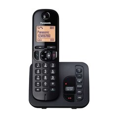 Стационарный телефон Panasonic KX-TGC220FXB Cordless phone, черный цена и информация | Стационарные телефоны | 220.lv