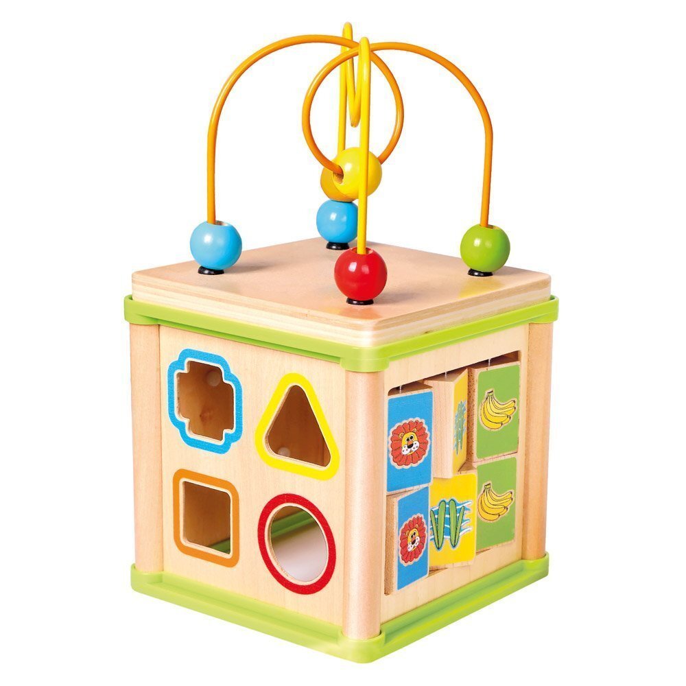 Attīstošs ergoterapijas kubs Pieci vienā Bino цена и информация | Rotaļlietas zīdaiņiem | 220.lv
