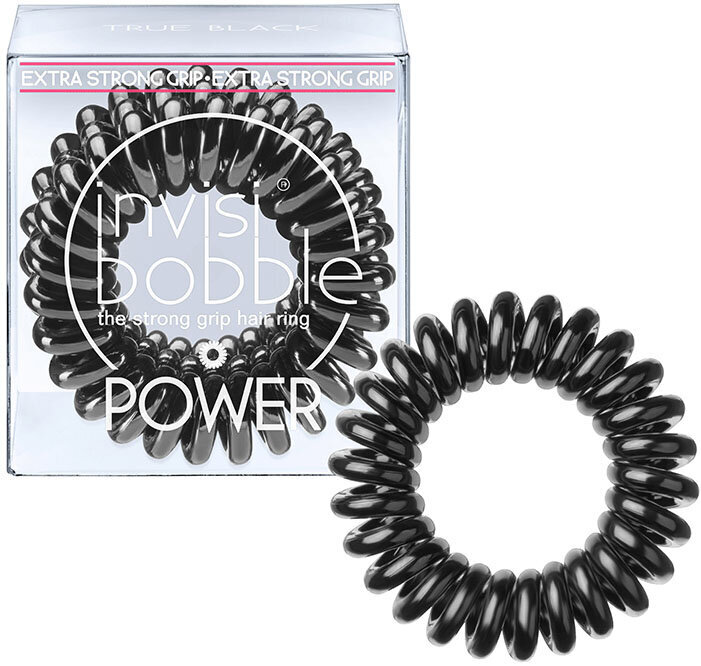 Invisibobble Power Hair Ring matu gumija 3, True Black цена и информация | Matu aksesuāri | 220.lv