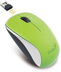 "genius mouse nx-7000, 1200dpi, 2.4 [ghz], оптическая, 3 кнопки, беспроводная, зеленый, датчик голубого глаза цена и информация | Мыши | 220.lv