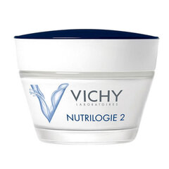 Sejas krēms Vichy Nutrilogie 2 (50 ml) cena un informācija | Sejas krēmi | 220.lv