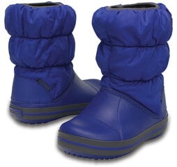 Crocs™ ziemas zābaki Winter Puff Boot Kids, Blue/Light grey cena un informācija | Ziemas zābaki bērniem | 220.lv