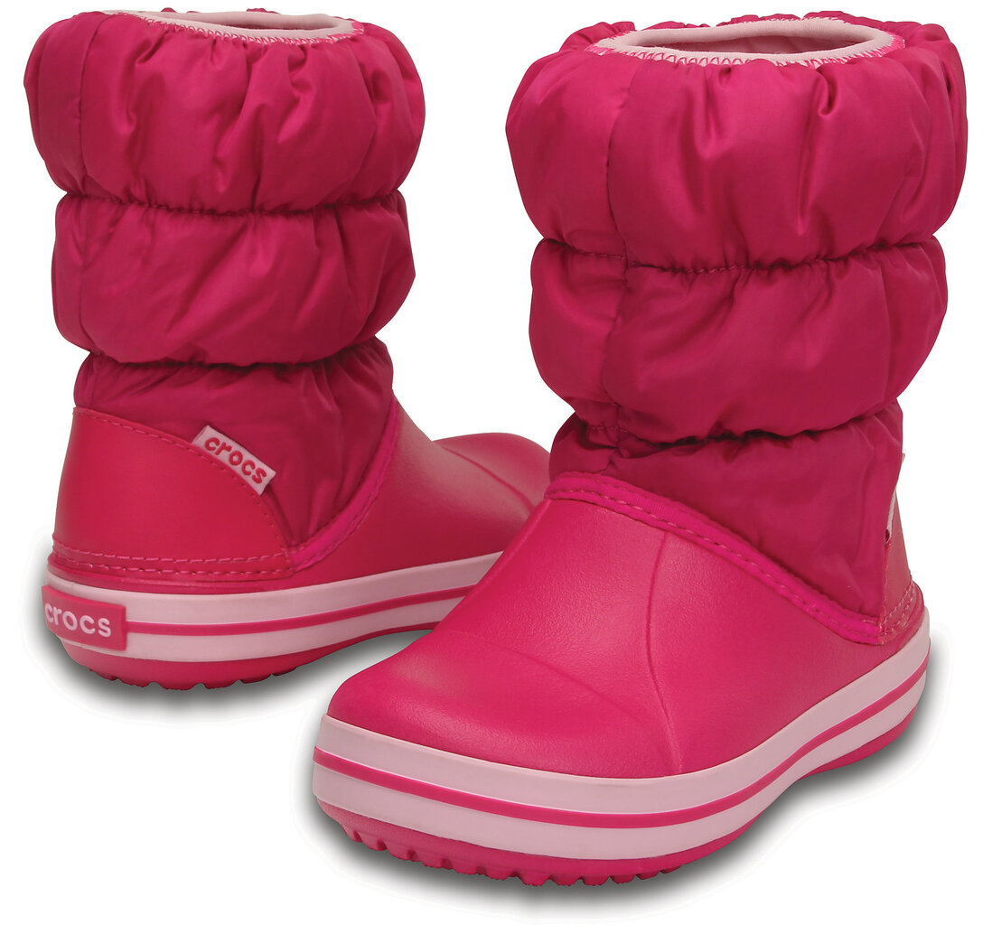 Crocs™ ziemas zābaki Winter Puff Boot Kids, Candy Pink цена и информация | Ziemas zābaki bērniem | 220.lv
