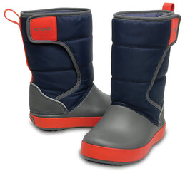 Crocs™ ziemas zābaki LodgePoint Snow Boot, K Nvy/Sgy цена и информация | Детская зимняя обувь | 220.lv