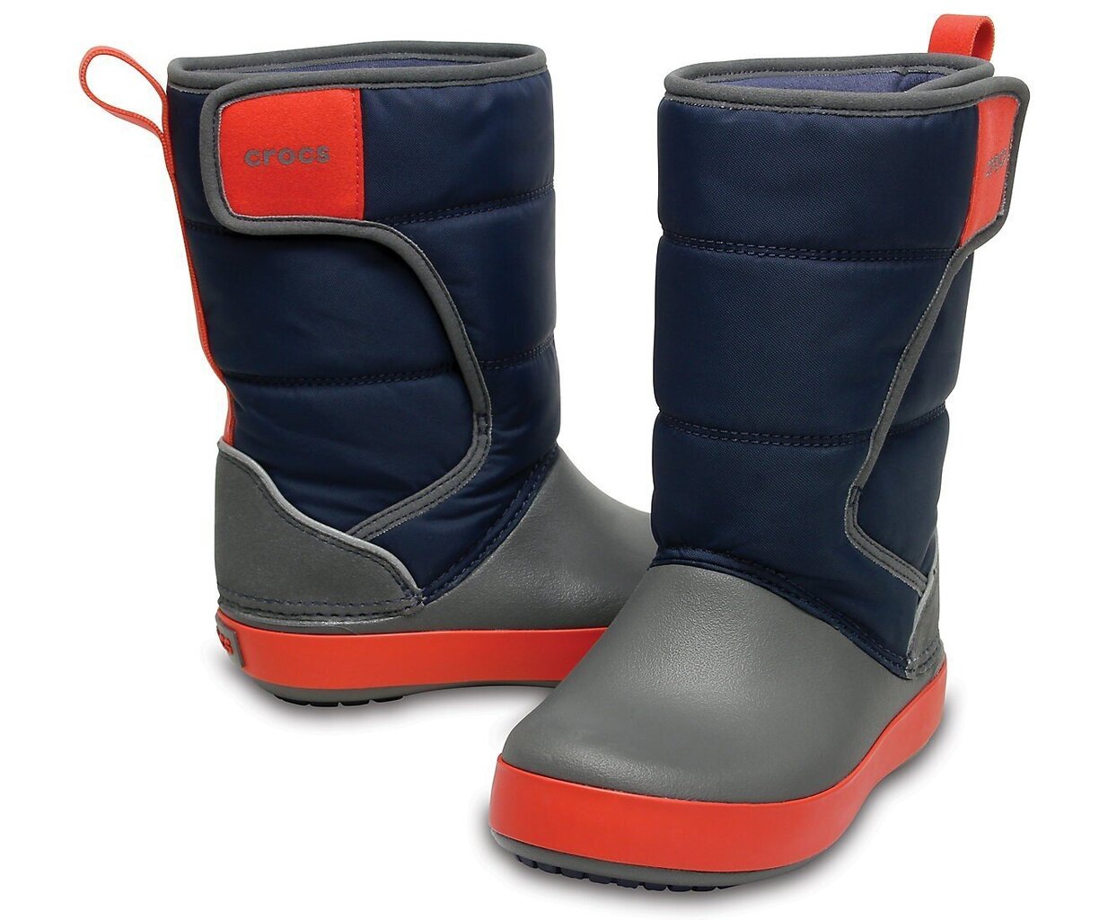 Crocs™ ziemas zābaki LodgePoint Snow Boot, K Nvy/Sgy цена и информация | Ziemas zābaki bērniem | 220.lv