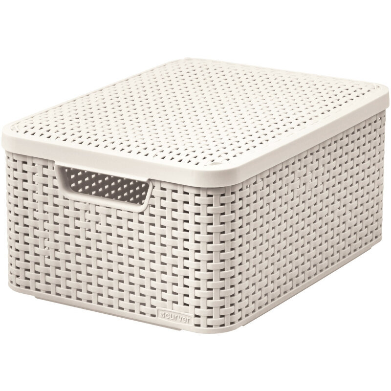 Curver Rattan Style kaste, 39x29x18 cm cena un informācija | Veļas grozi un mantu uzglabāšanas kastes | 220.lv