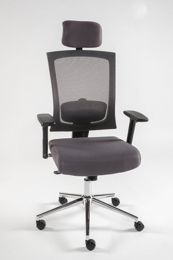 Biroja krēsls Virginia, pelēks цена и информация | Biroja krēsli | 220.lv