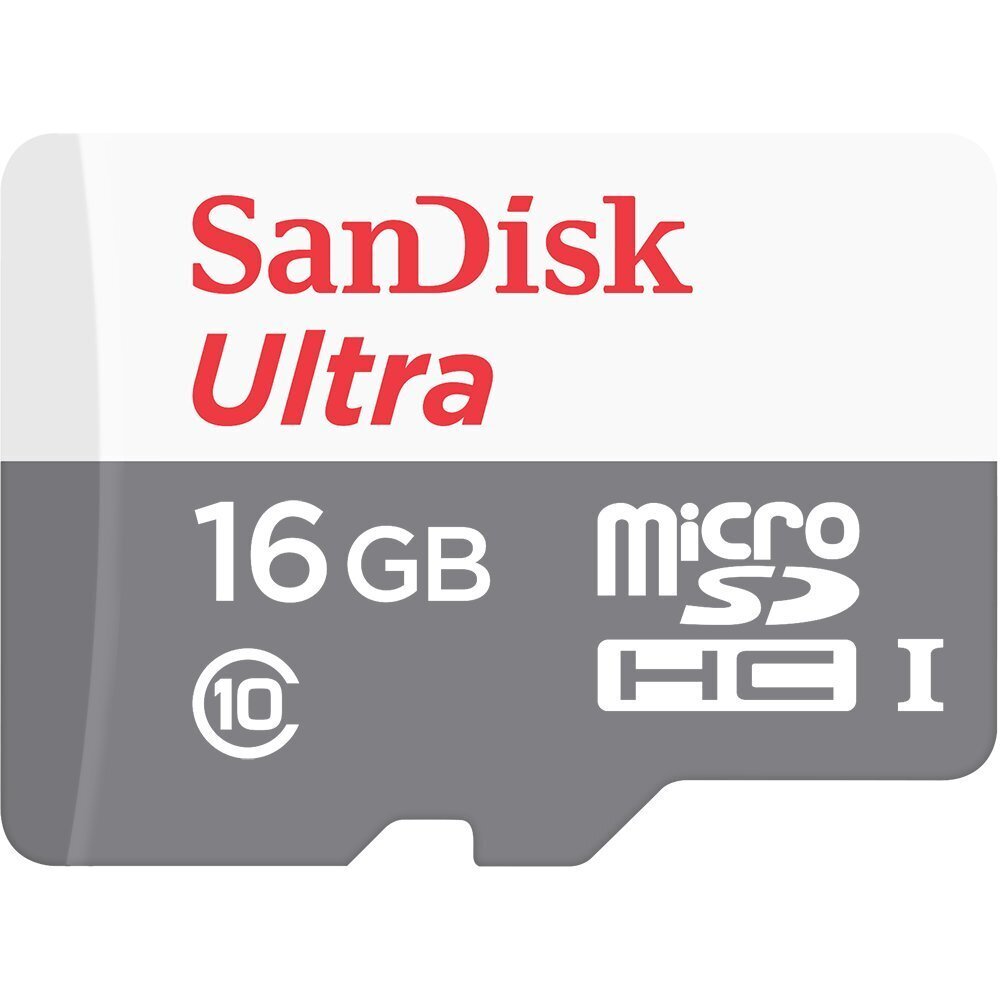 Atmiņas karte SANDISK 16GB Ultra Android microSDHC 80MB/s Class 10 cena un informācija | Atmiņas kartes mobilajiem telefoniem | 220.lv