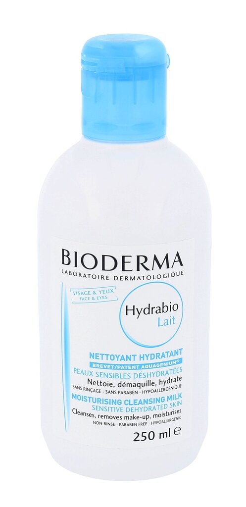 BIODERMA Hydrabio attīrošs pieniņš 250 ml cena un informācija | Sejas ādas kopšana | 220.lv