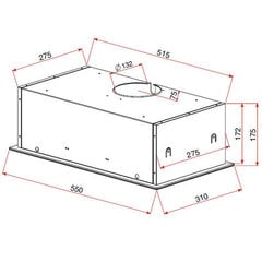 Традиционная вытяжка Teka GFG-2 BLACK 55 cm 329 m3/h 63 dB 180W цена и информация | Вытяжки на кухню | 220.lv