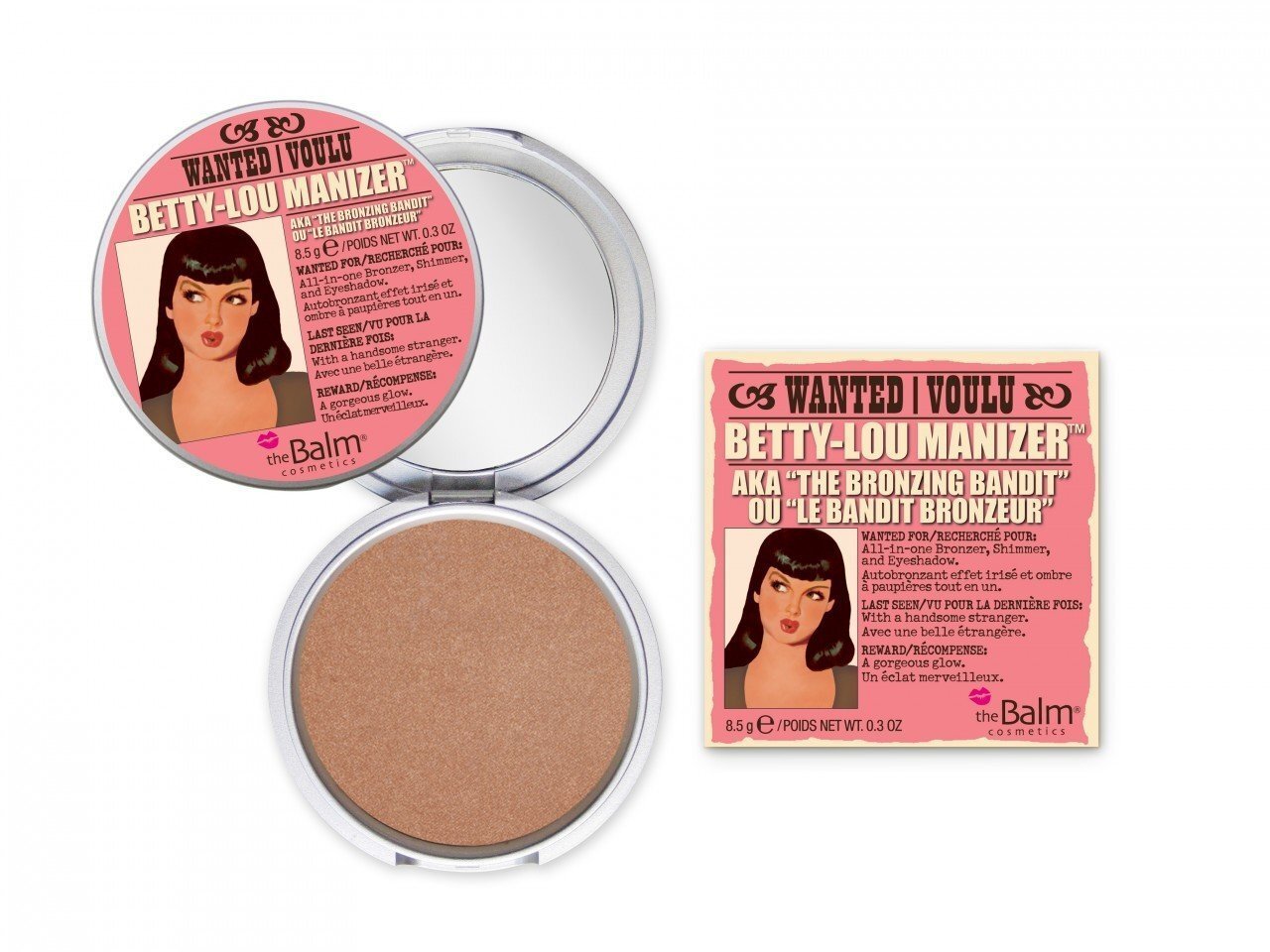 Bronzeris TheBalm Cosmetics Betty-Lou Manizer 8.5 g cena un informācija | Bronzeri, vaigu sārtumi | 220.lv