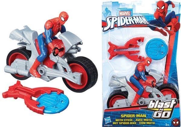 Figūra Spiderman (Zirnekļcilvēks) Blast and Go, 1 gab. cena un informācija | Rotaļlietas zēniem | 220.lv