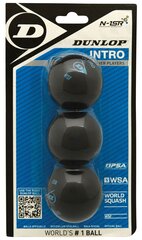 Мячики для сквоша Dunlop Intro 3 шт цена и информация | Сквош | 220.lv