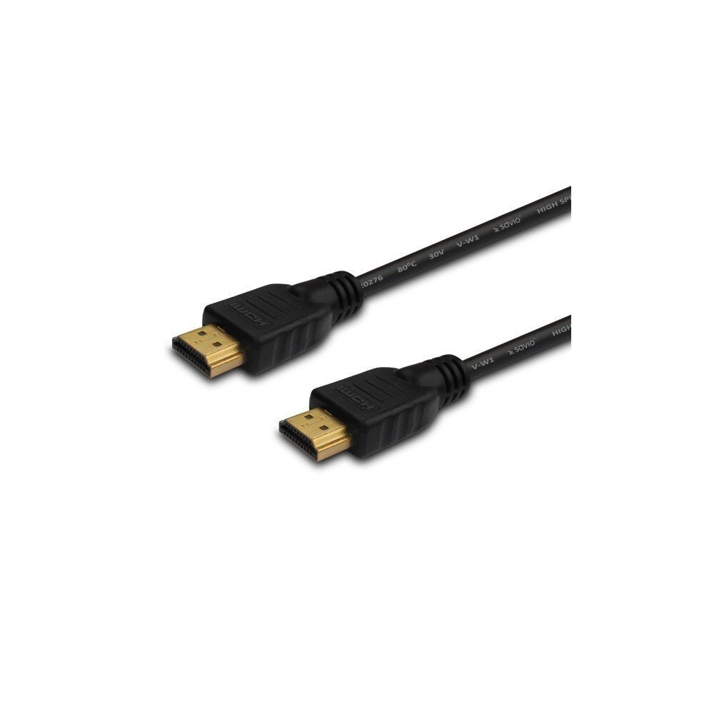 Kabelis Elmak HDMI - HDMI 1m (SAVIO CL-37) цена и информация | Kabeļi un vadi | 220.lv