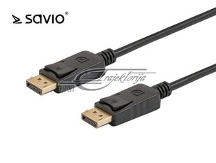 Кабель Elmak DisplayPort - DisplayPort 1.8m (SAVIO CL-85) цена и информация | Кабели и провода | 220.lv