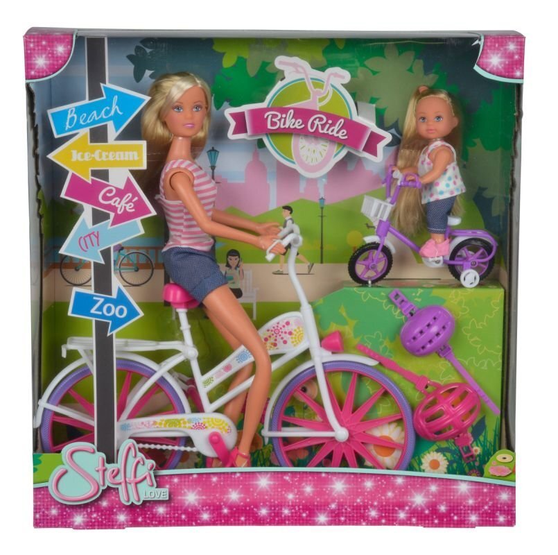 Lelle Steffi Love ar velosipēdu Ride Bike цена и информация | Rotaļlietas meitenēm | 220.lv