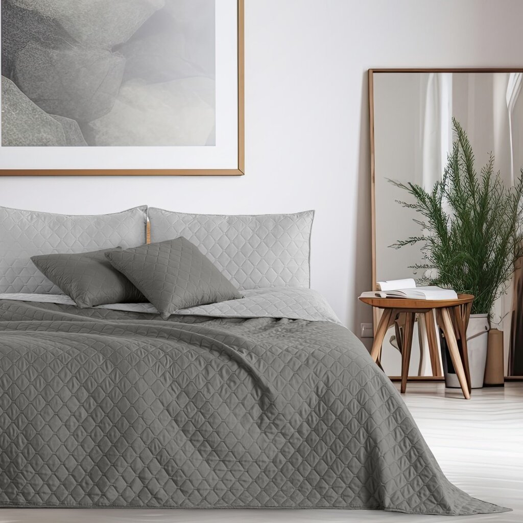 Decoking gultas pārsegs Axel, pelēkā krāsā-sudraba krāsā - dažādi izmēri cena un informācija | Gultas pārklāji, pledi | 220.lv
