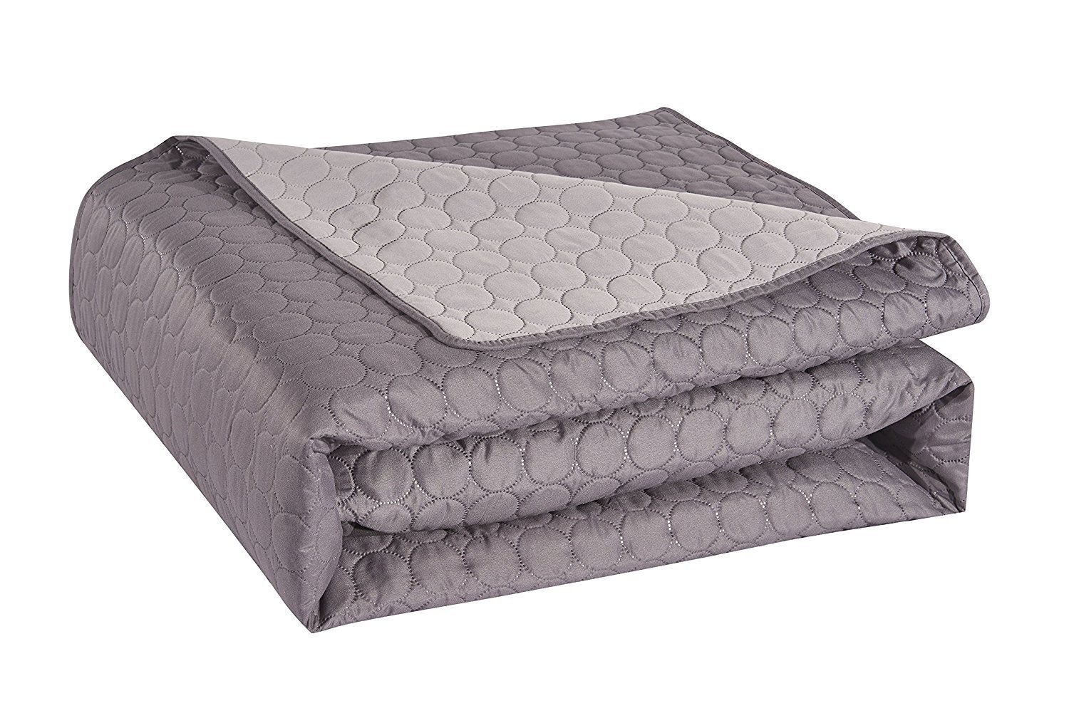 Divpusējs gultas pārklājs Salice Steel Silver, 200x220 cm cena un informācija | Gultas pārklāji, pledi | 220.lv