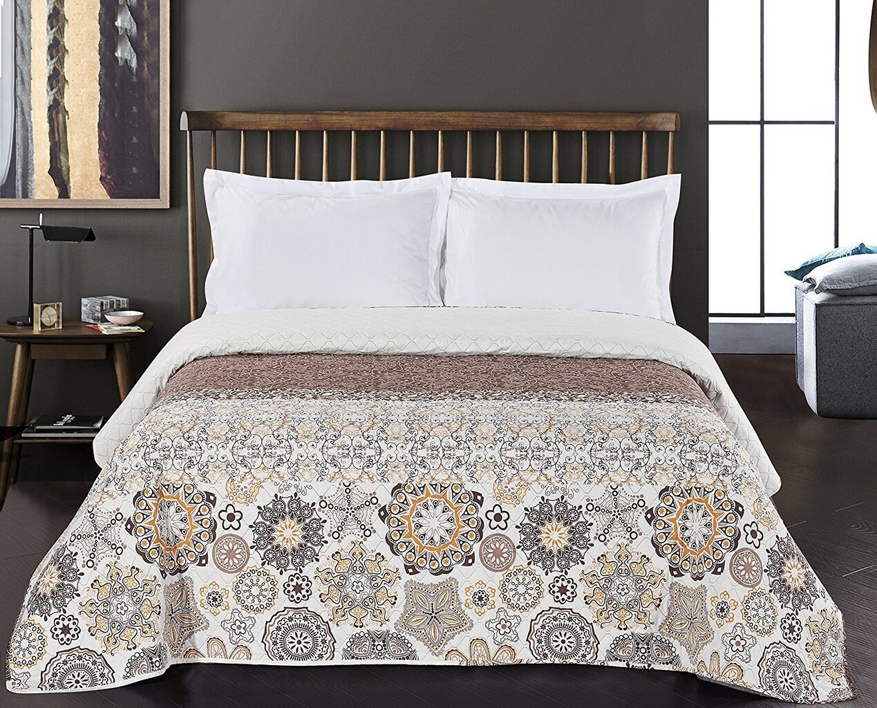 Mikrošķiedras gultas pārklājs ALHAMBRA BRO + ORA 170x270 cm цена и информация | Gultas pārklāji, pledi | 220.lv