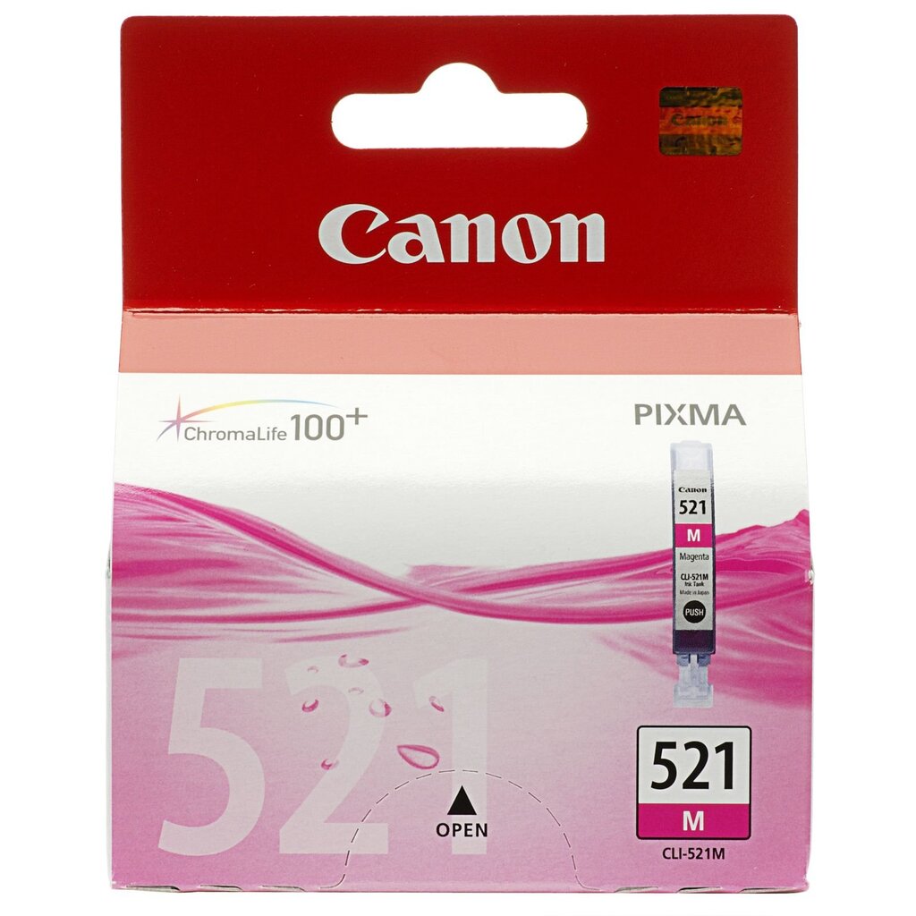 Oriģinālais Tintes Kārtridžs Canon CLI-521 M Fuksīns cena un informācija | Tintes kārtridži | 220.lv