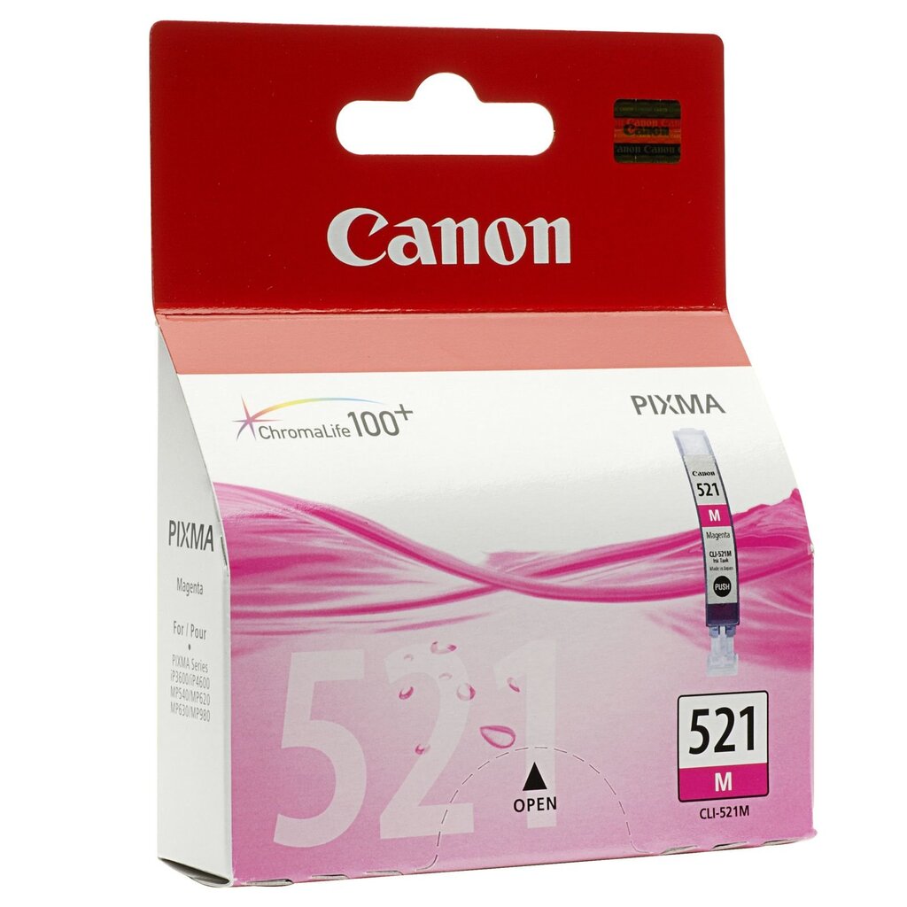 Oriģinālais Tintes Kārtridžs Canon CLI-521 M Fuksīns cena un informācija | Tintes kārtridži | 220.lv