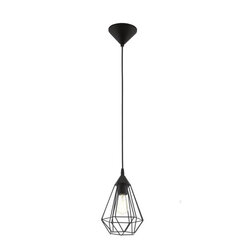 EGLO Griestu Lampa Tarbes 94187 Melna 17,5 Ø cena un informācija | Lustras | 220.lv