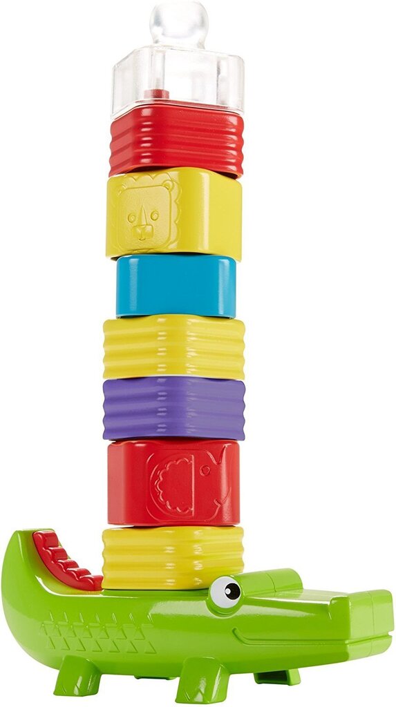 Krokodils no krāsainiem Fisher-Price klucīšiem цена и информация | Rotaļlietas zīdaiņiem | 220.lv