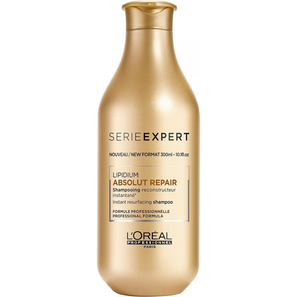 Šampūns bojātiem matiem L'Oreal Professionnel Paris Serie Expert Absolut Repair Lipidium 300 ml cena un informācija | Šampūni | 220.lv