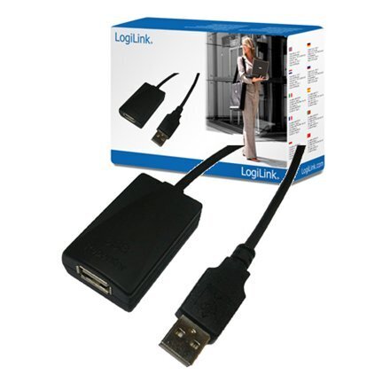 LogiLink UA0001A, USB-A, 5 m цена и информация | Kabeļi un vadi | 220.lv