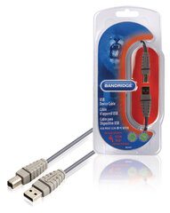 Bandridge BCL4105, USB-A/USB-B, 4.5 m cena un informācija | Kabeļi un vadi | 220.lv