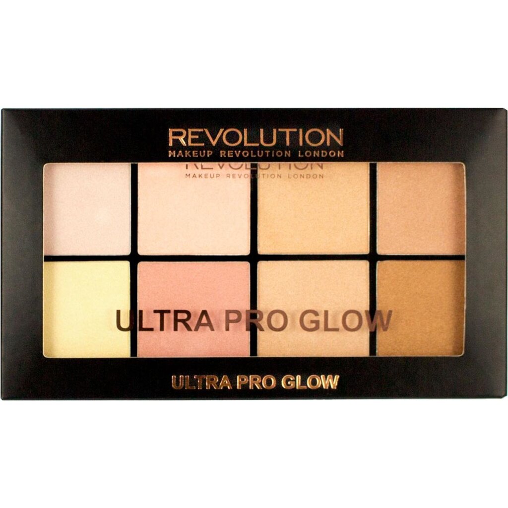 Korektējoša, izgaismošanas palete Makeup Revolution London Ultra Pro Glow 20 g cena un informācija | Bronzeri, vaigu sārtumi | 220.lv